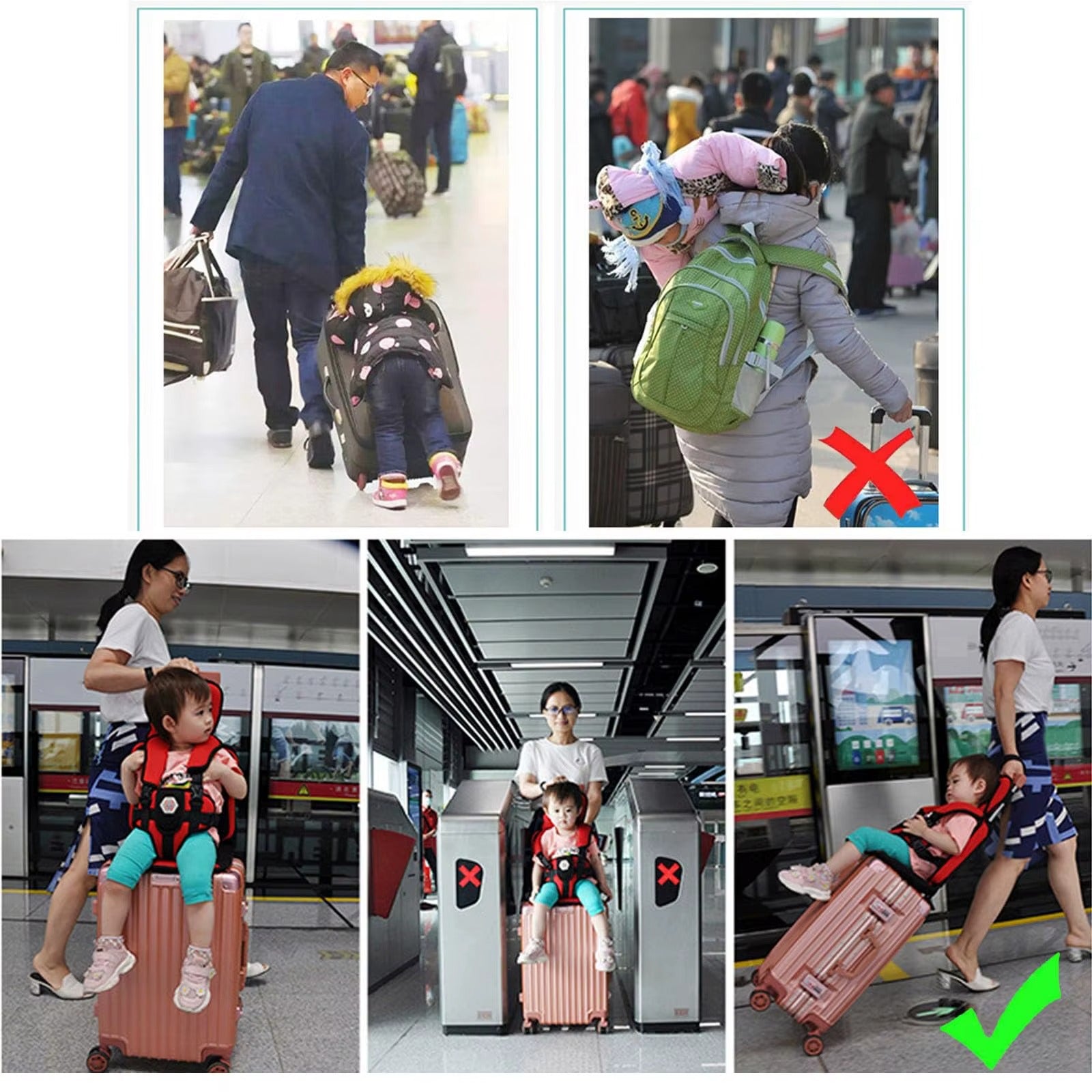 Safety Travel Cushion Seat Chair for Kids