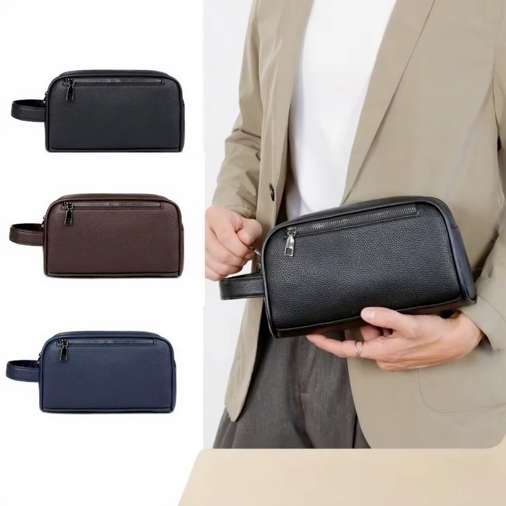 Leather Toiletries Bag for Men