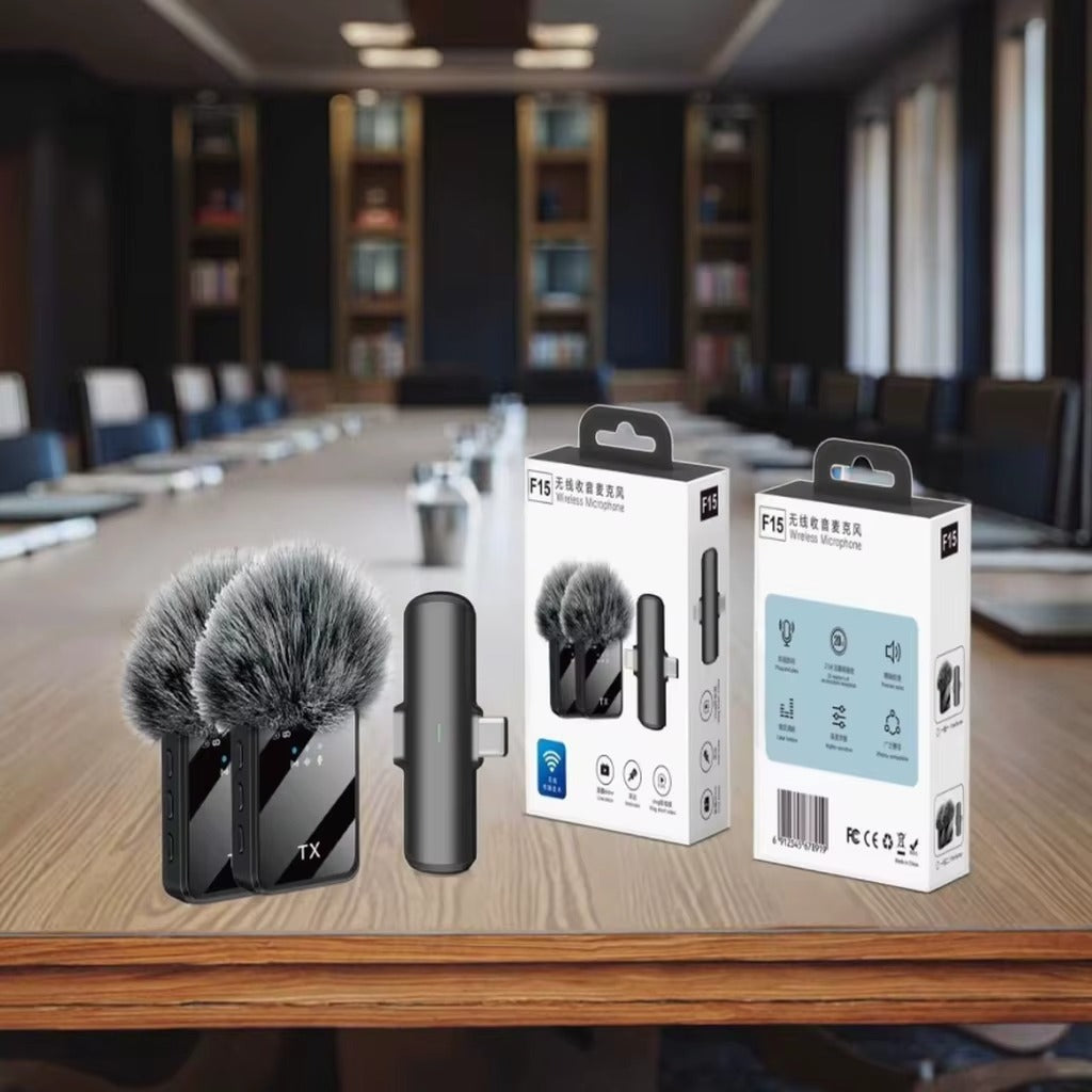 F11-2 F15 Wireless Lapel Microphone