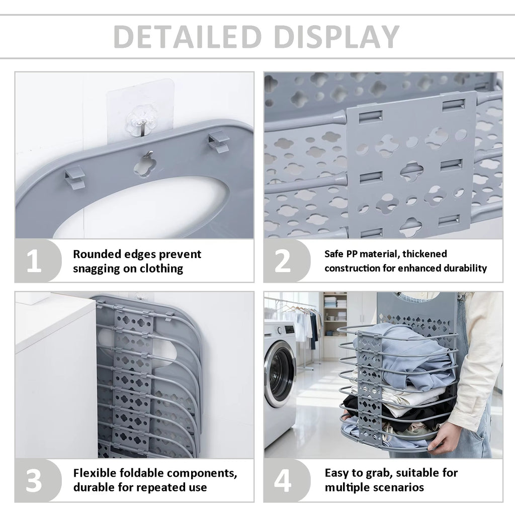 Collapsible Hanging Laundry Basket