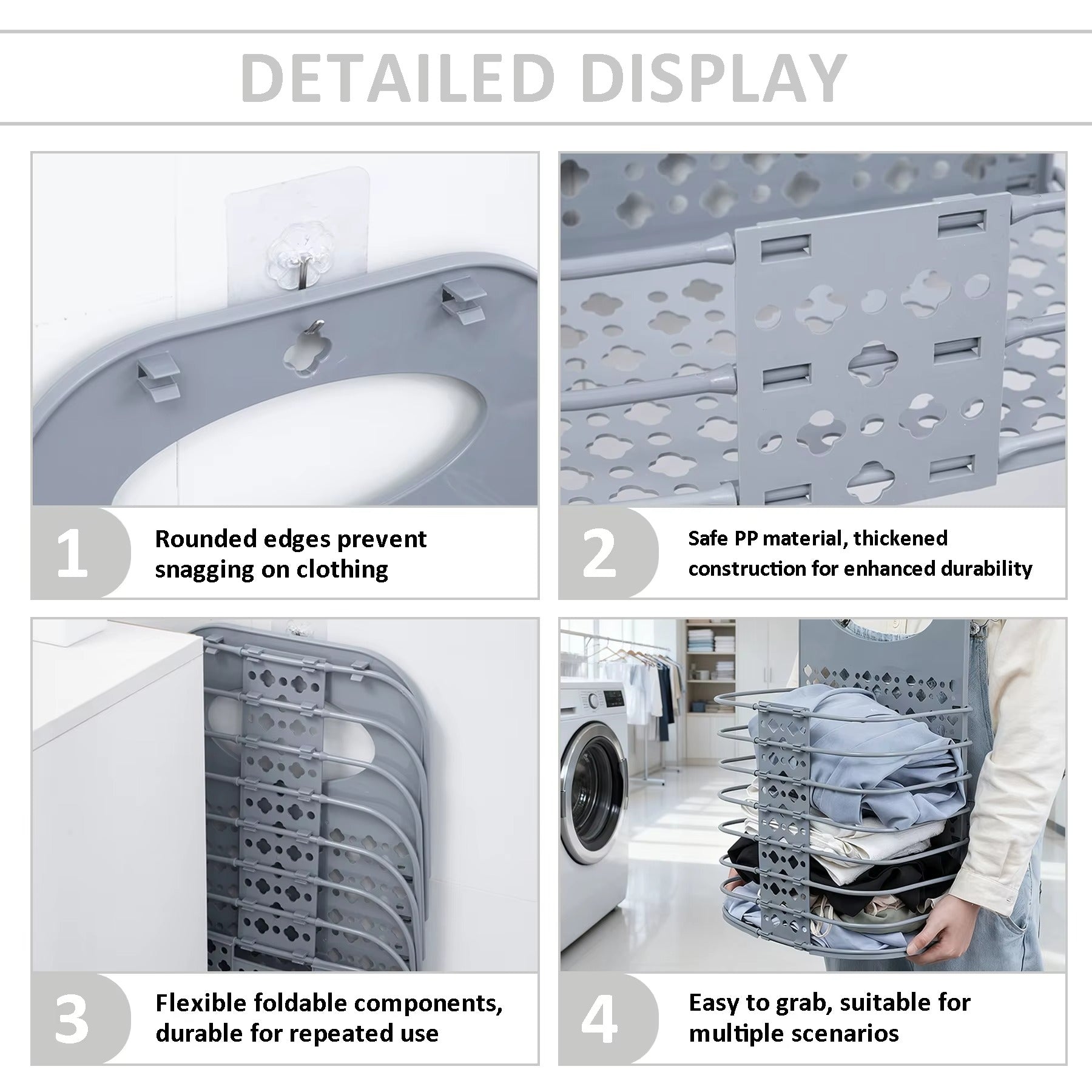 Collapsible Hanging Laundry Basket