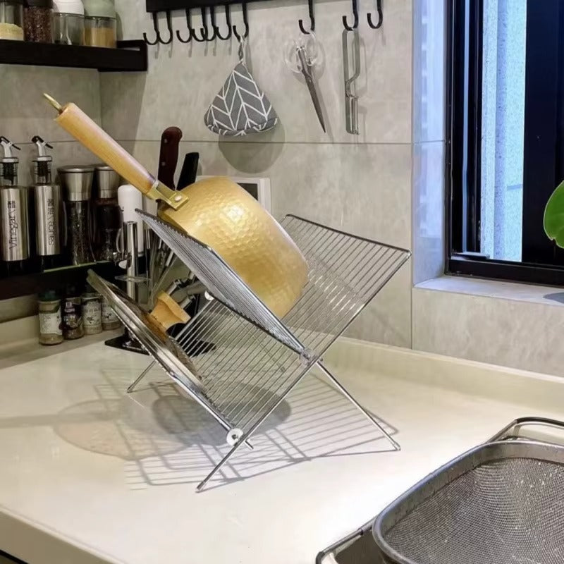 2-Tier Collapsible Dish Rack