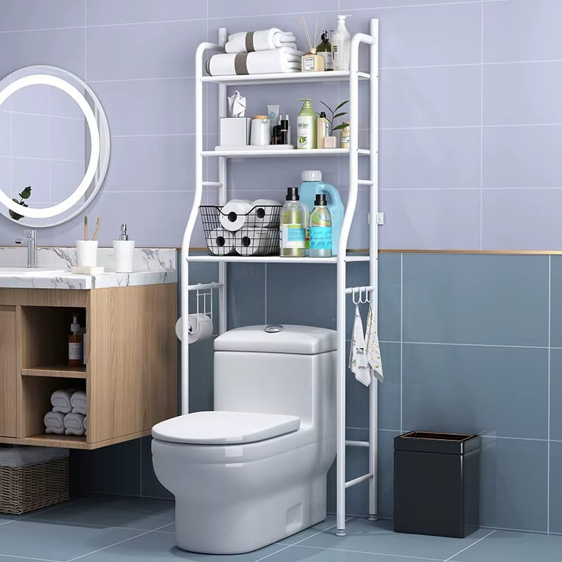 Standing Rack Steel Toilet Shelf / Washing Machine