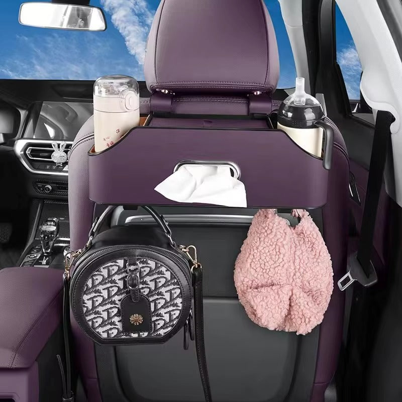 Car Backseat Organizers ( Drink Cup Holder With Tissue Storage Box )