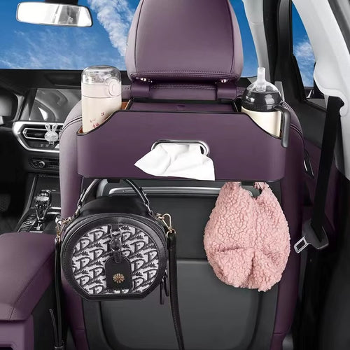 Car Backseat Organizers ( Drink Cup Holder With Tissue Storage Box )