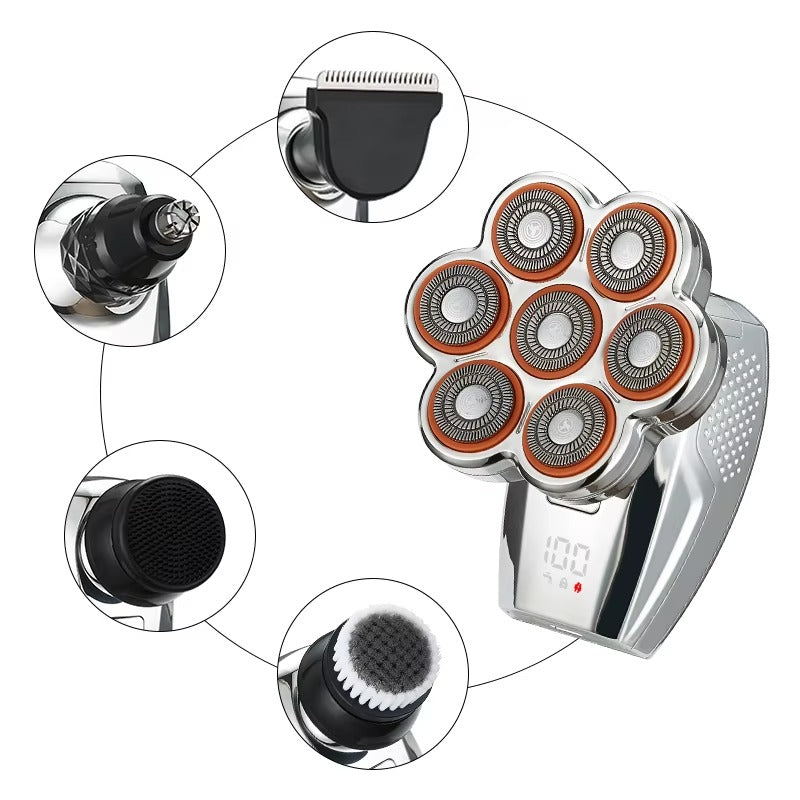 7D USB Rechargeable Electric Shaver Kit for Men