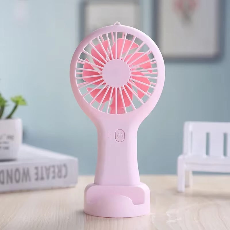 Handheld Mini Fan Portable USB Rechargeable Cooling
