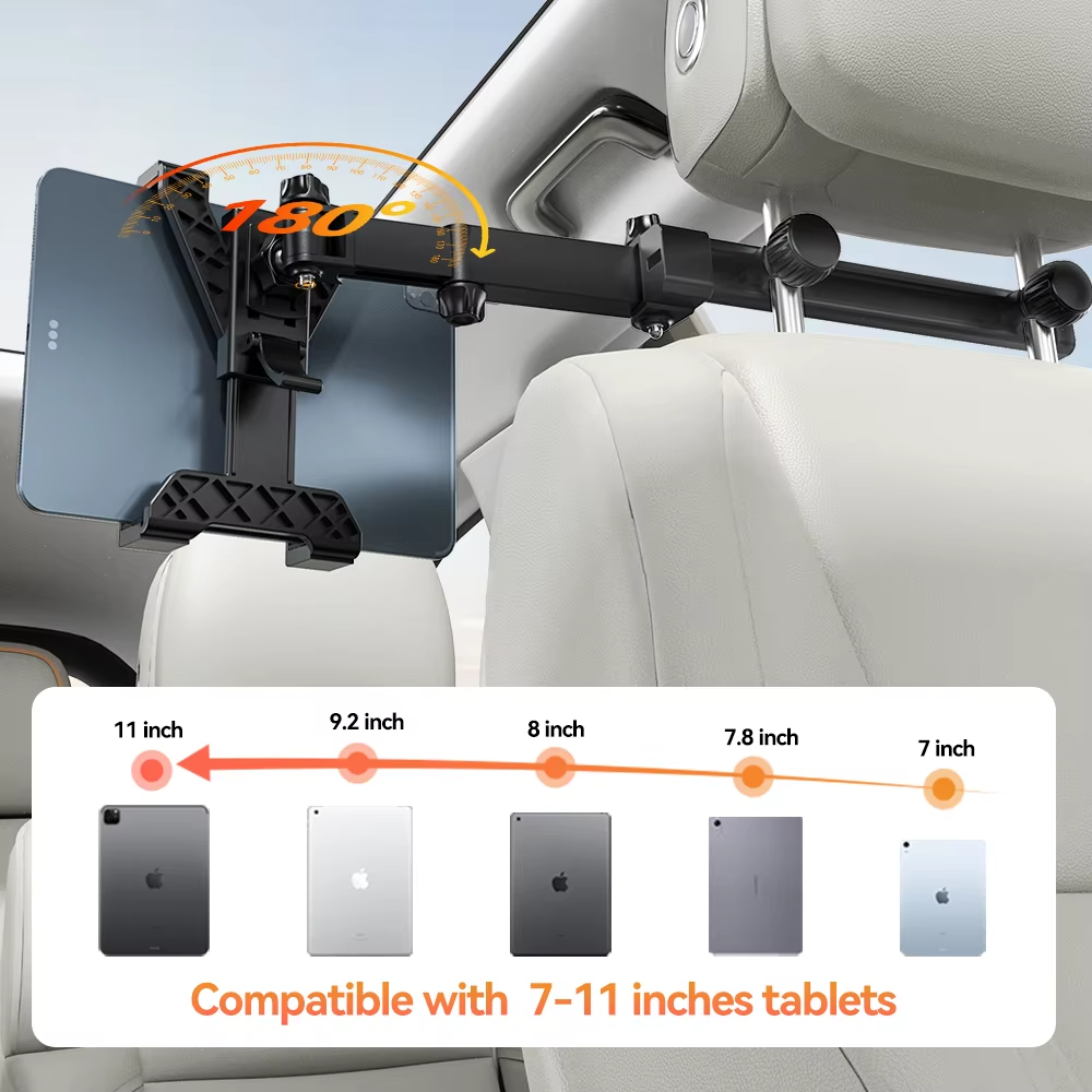 Car Headrest Tablet Mount