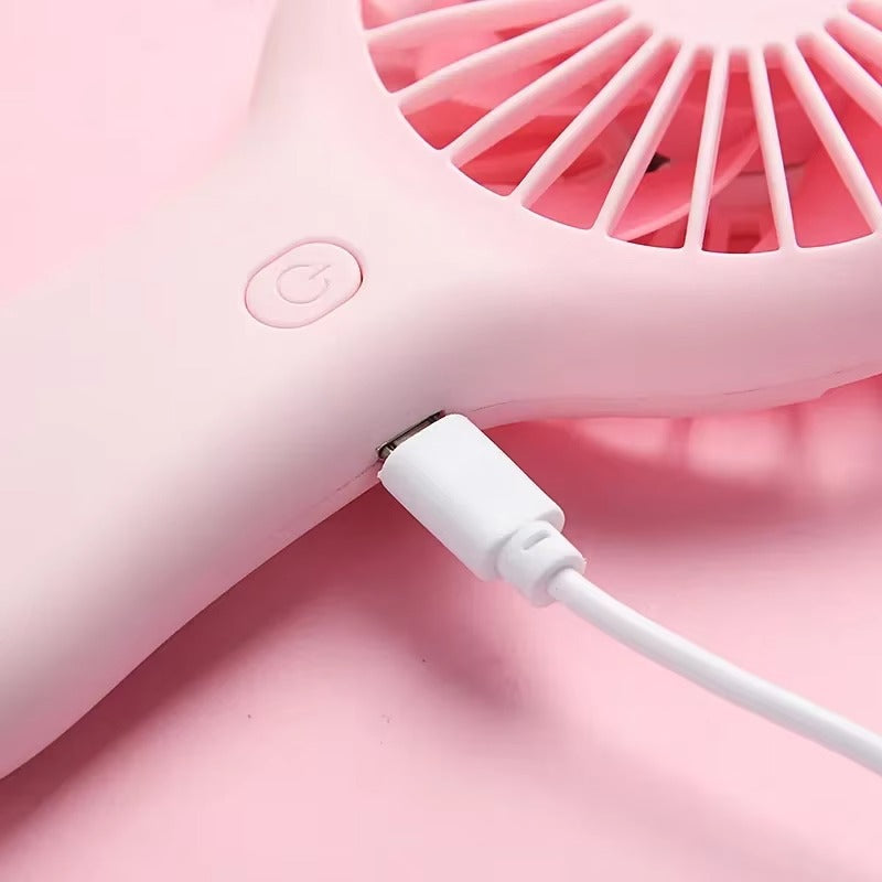 Handheld Mini Fan Portable USB Rechargeable Cooling