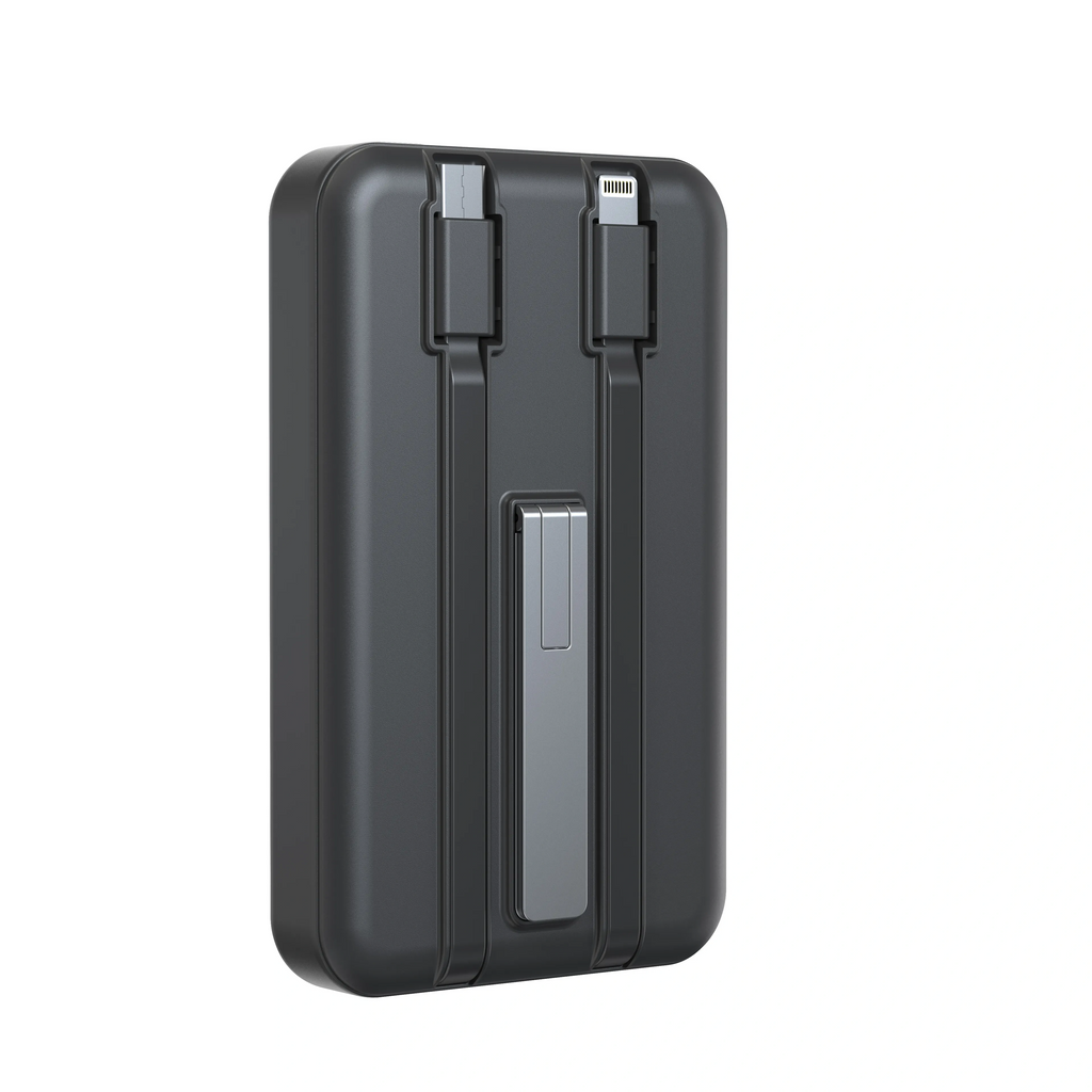 4 in 1 Magnetic Wireless Power Bank With Inbuilt Cable