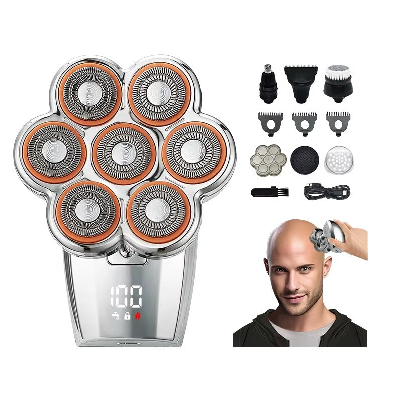 7D USB Rechargeable Electric Shaver Kit for Men
