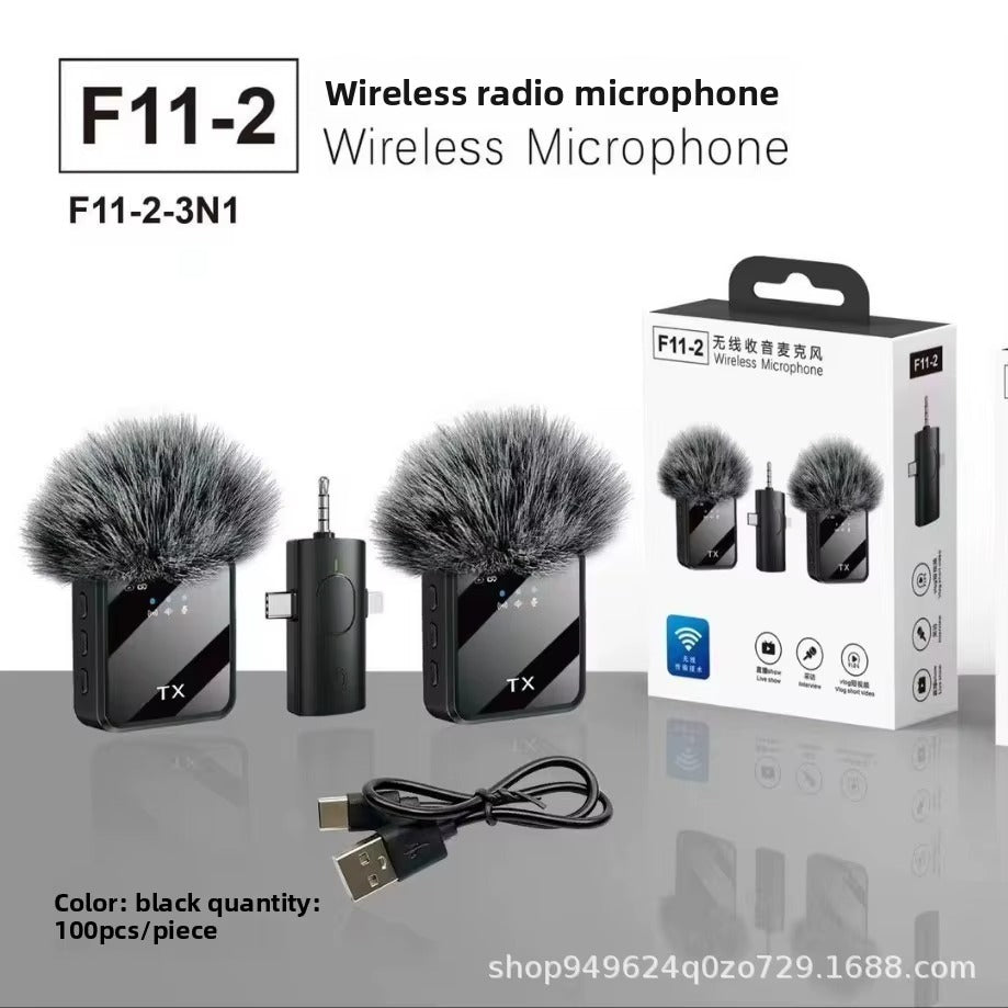 F11-2 F15 Wireless Lapel Microphone