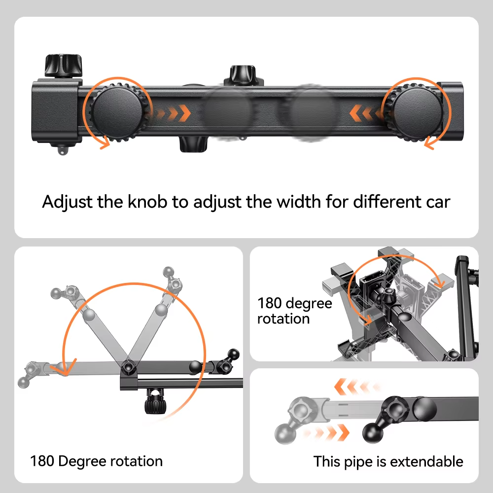 Car Headrest Tablet Mount