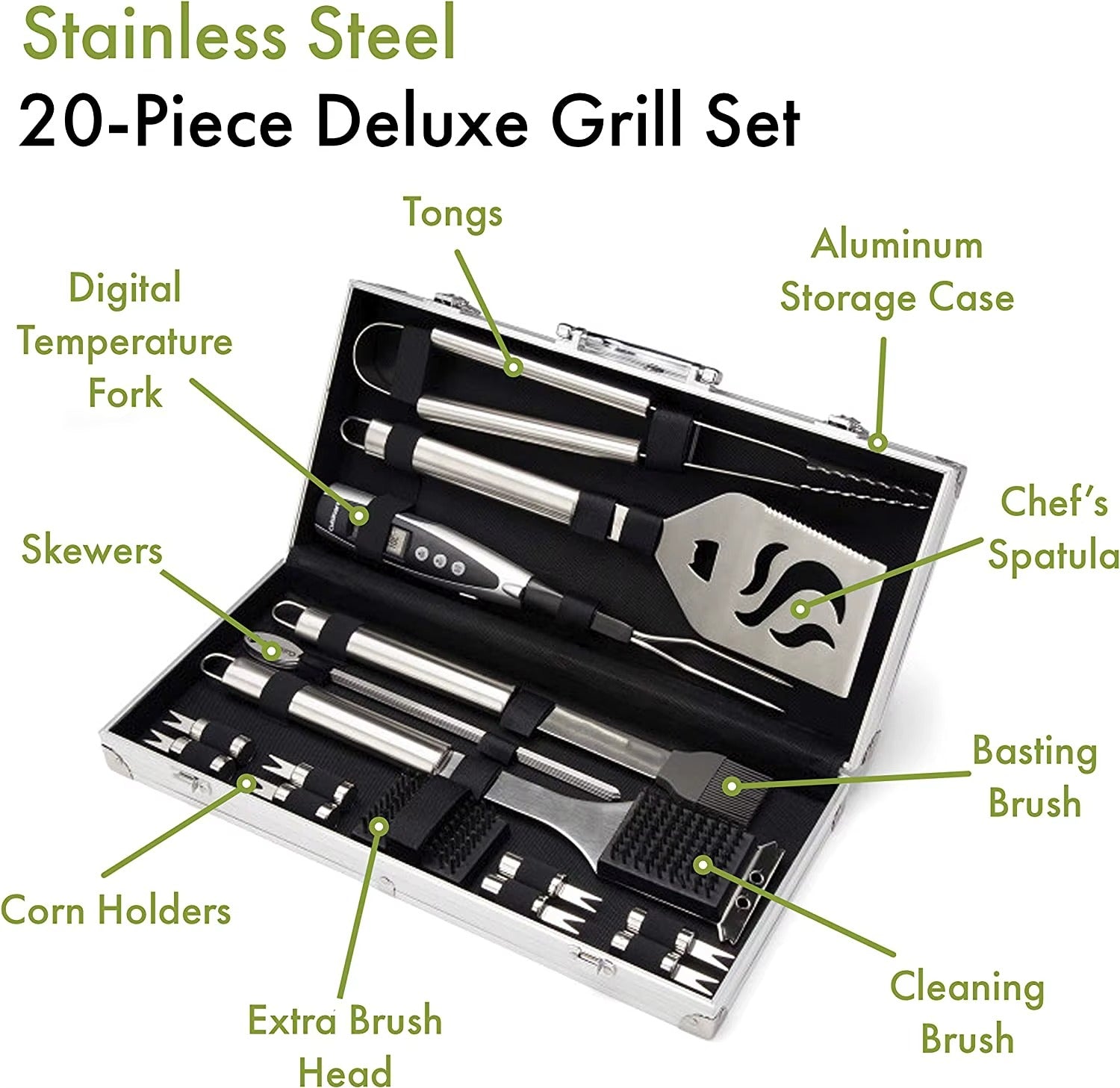 BBQ Tools Set (20-in-1)