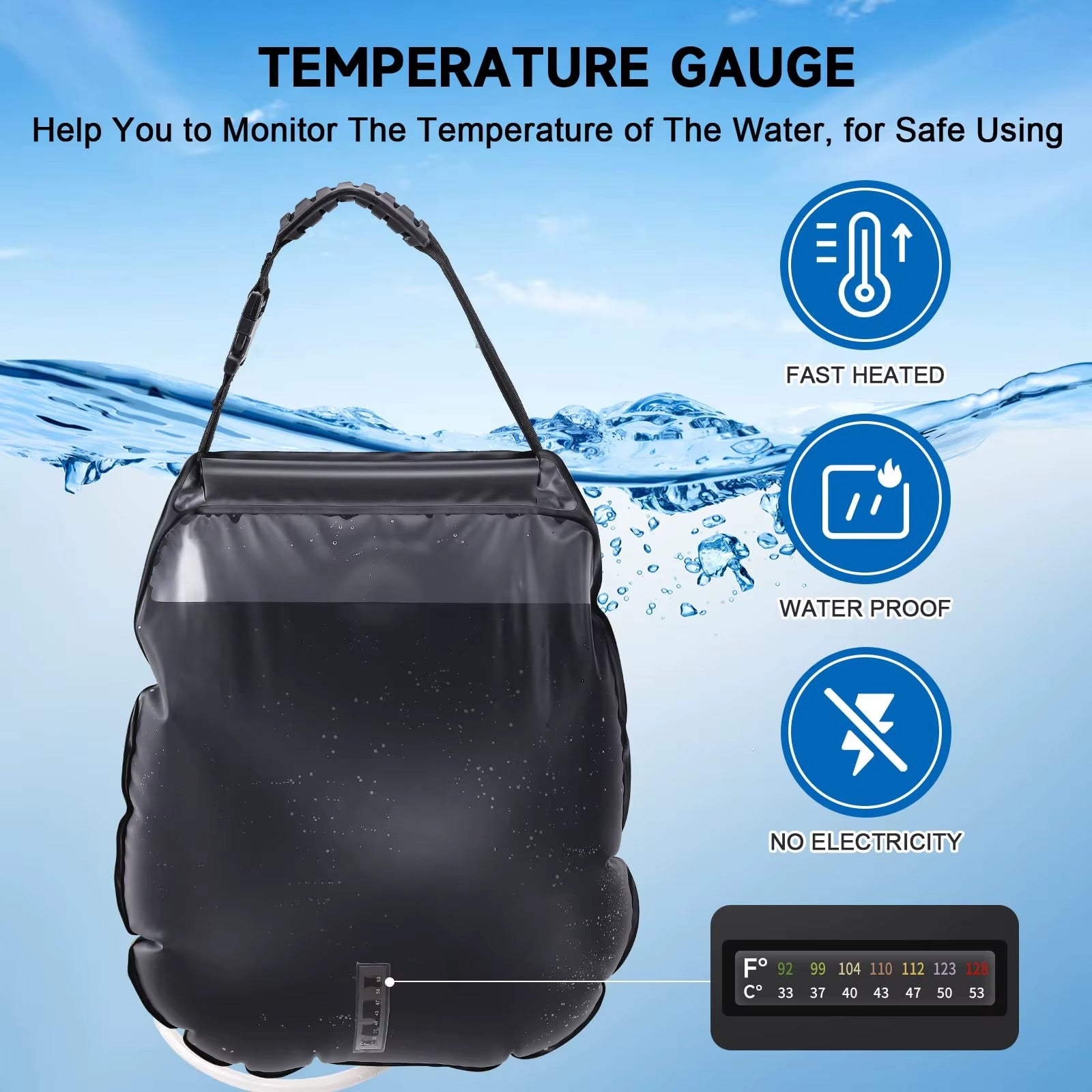 Camping Solar Bath Shower Bag