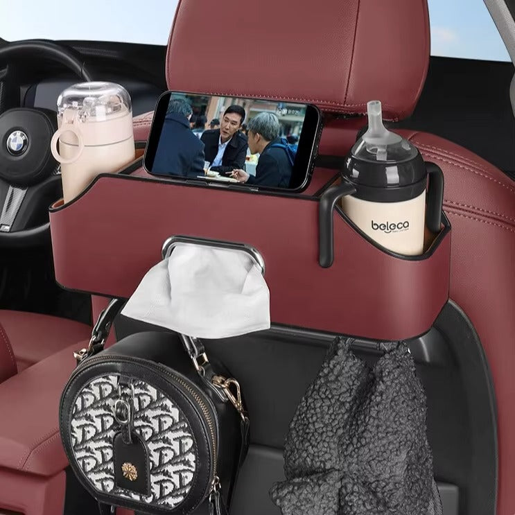 Car Backseat Organizers ( Drink Cup Holder With Tissue Storage Box )