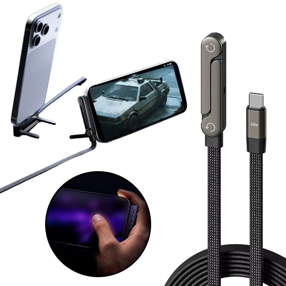 2in1 Invisible Stand Fast Charging Cable