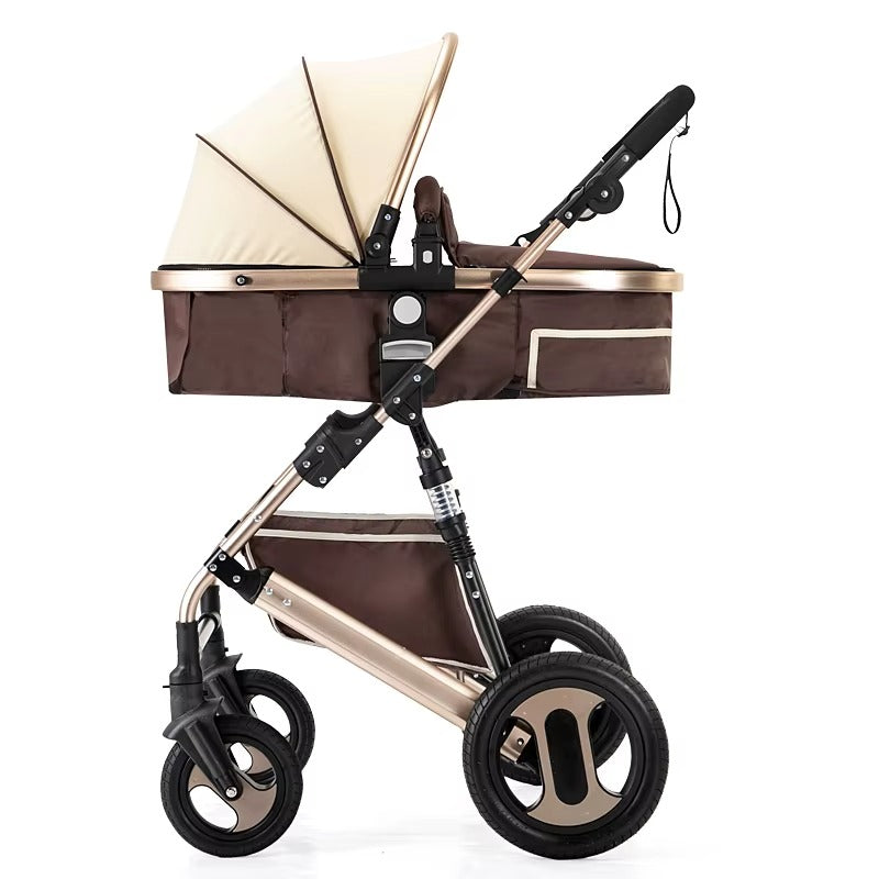 Anti-explosion Wheels High Landscape Baby Stroller