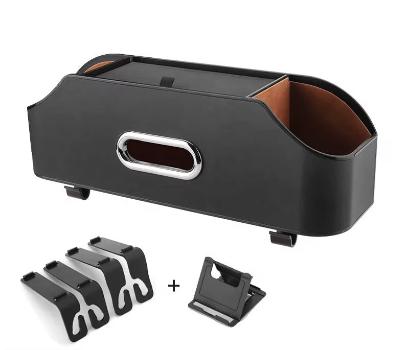 Car Backseat Organizers ( Drink Cup Holder With Tissue Storage Box )