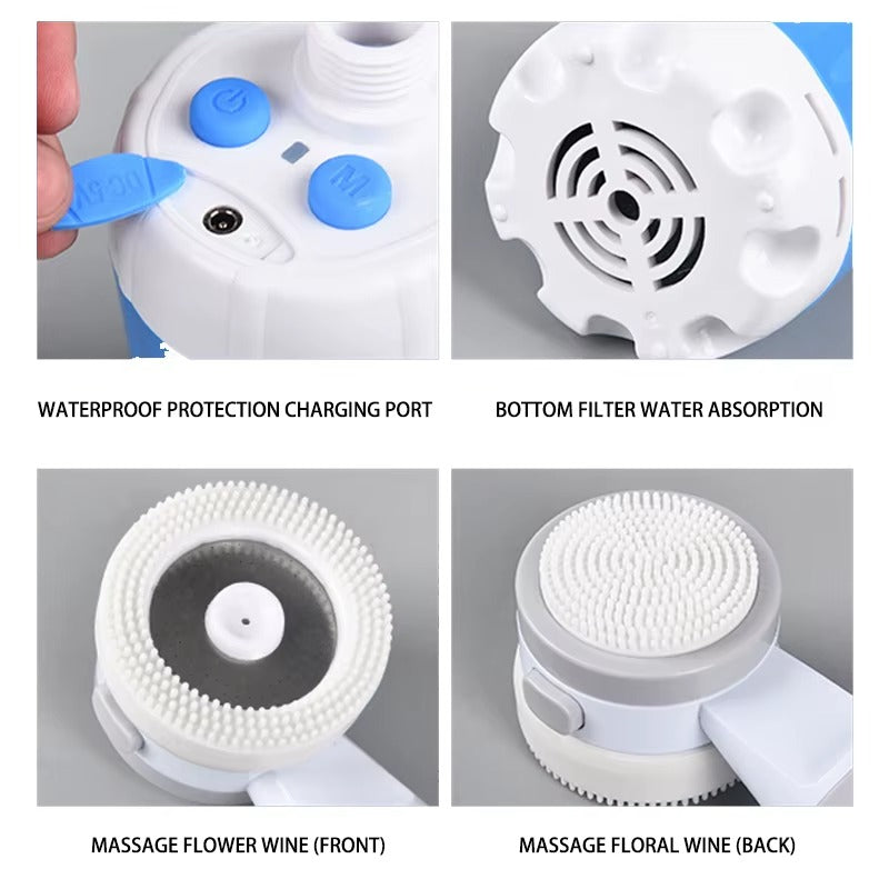 USB Rechargeable Shower Pump