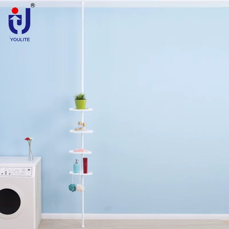 Corner bathroom organizer