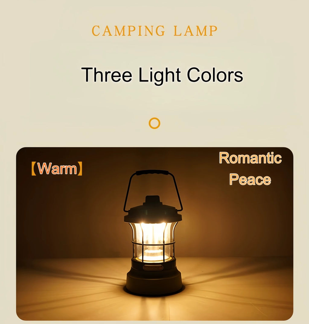 Rechargeable Retro Camping Lantern