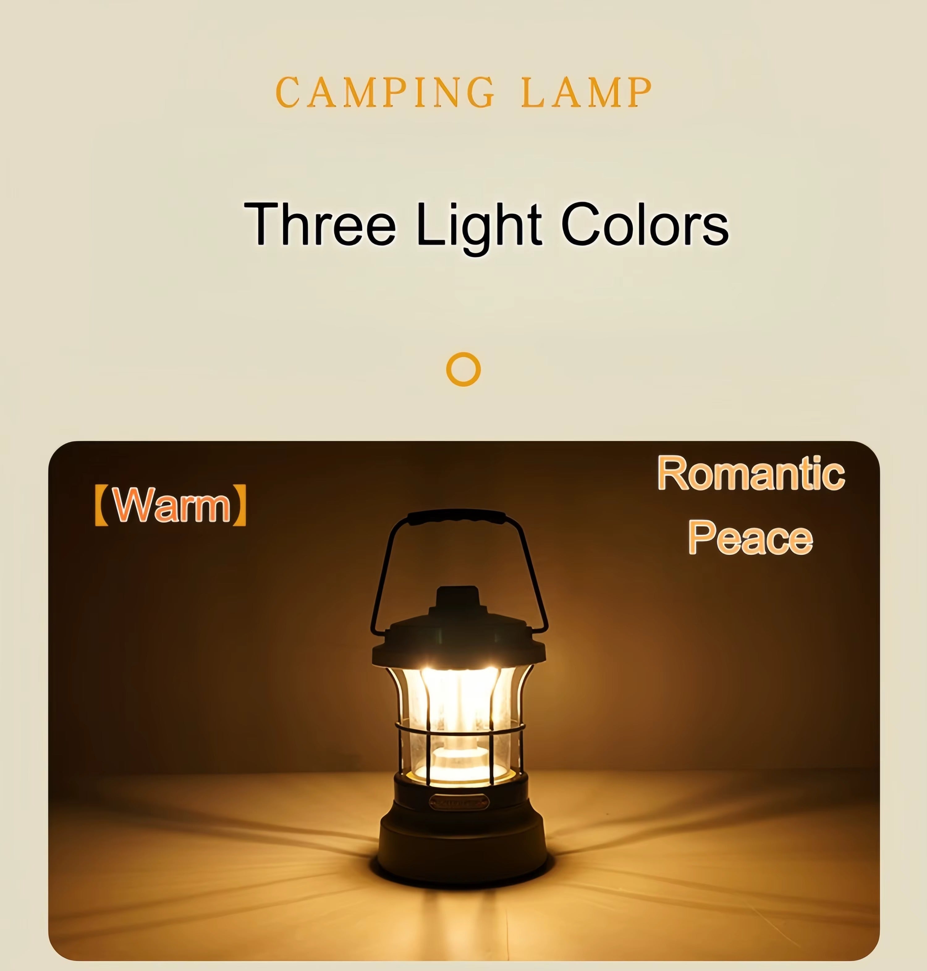 Rechargeable Retro Camping Lantern