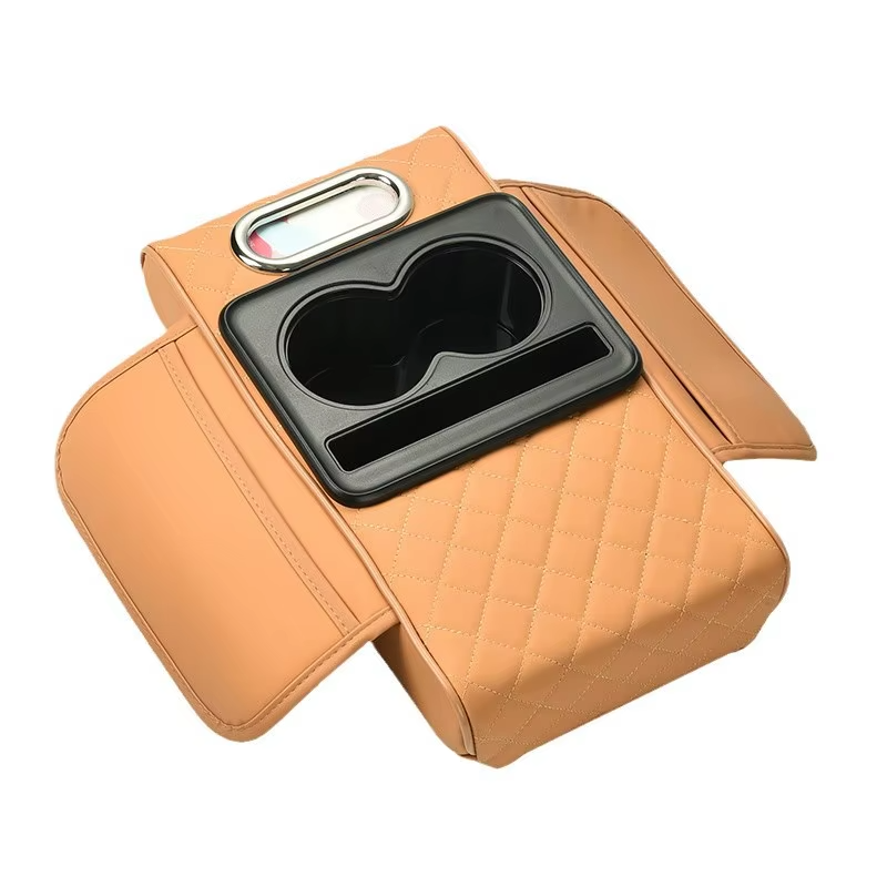 Leather Car Armrest Box