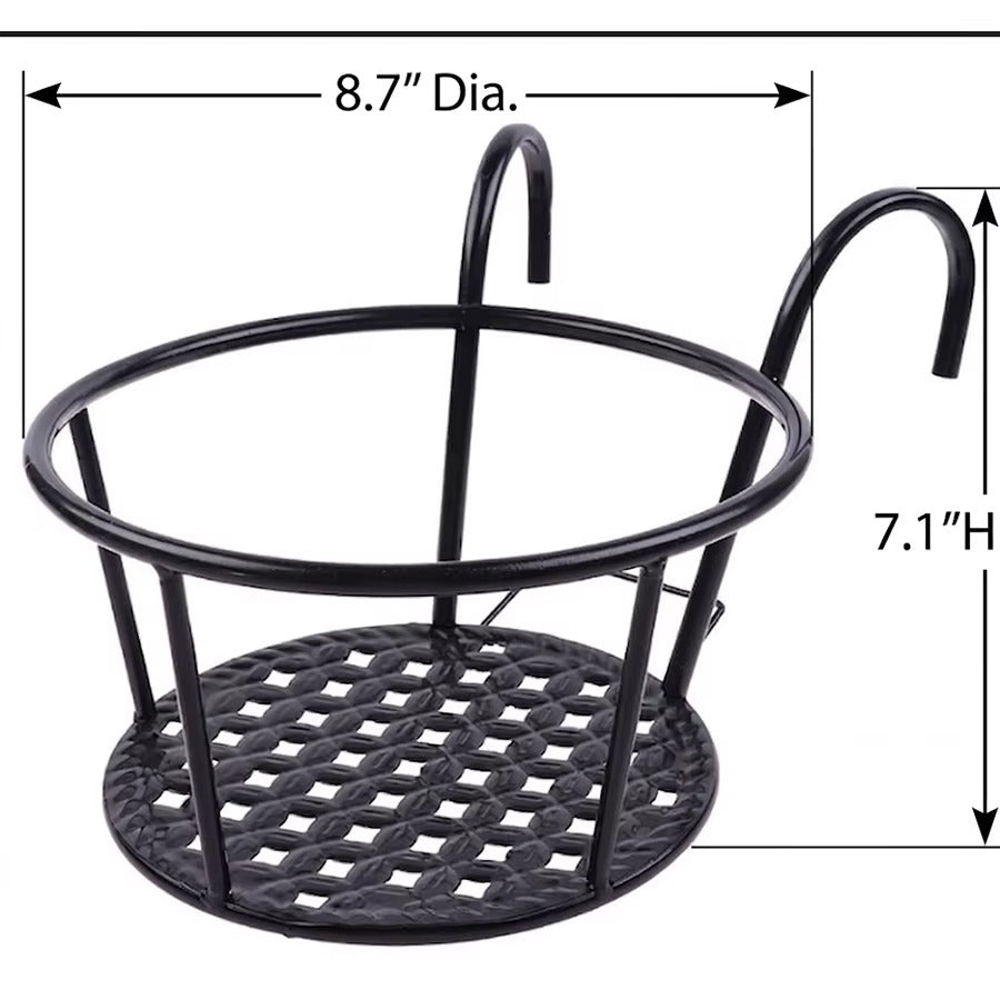 Railing Flower Pot Holders for Balcony