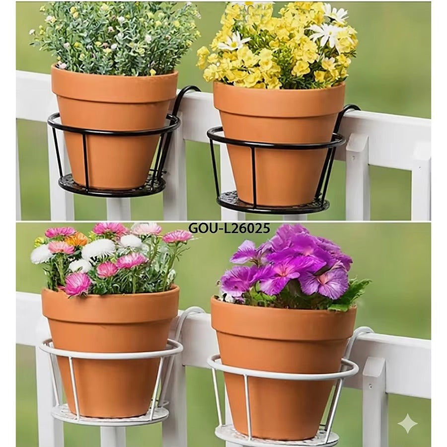 Railing Flower Pot Holders for Balcony